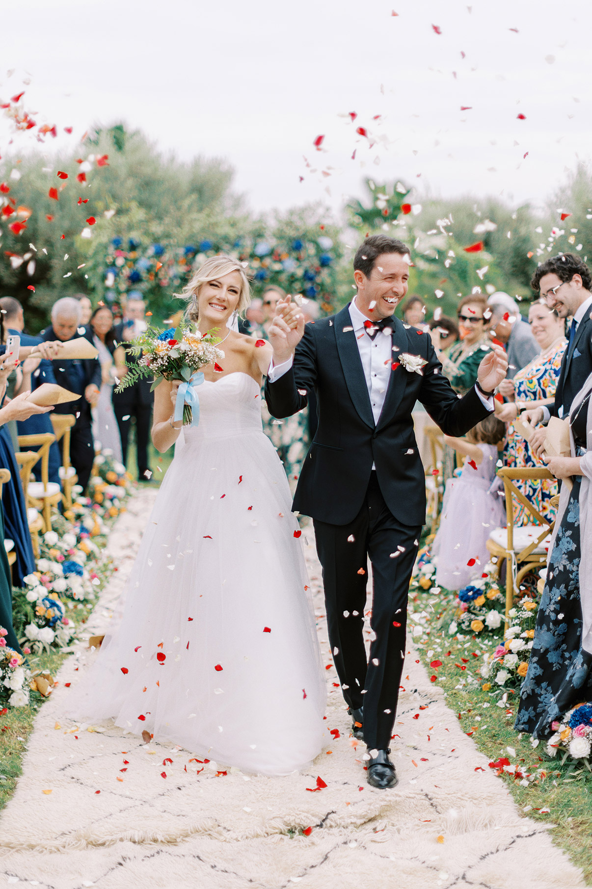 Happy couple celebrating their special day, planned by wedding planner Marrakech