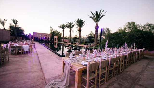 wedding preparation at a luxury hotel in marrakech