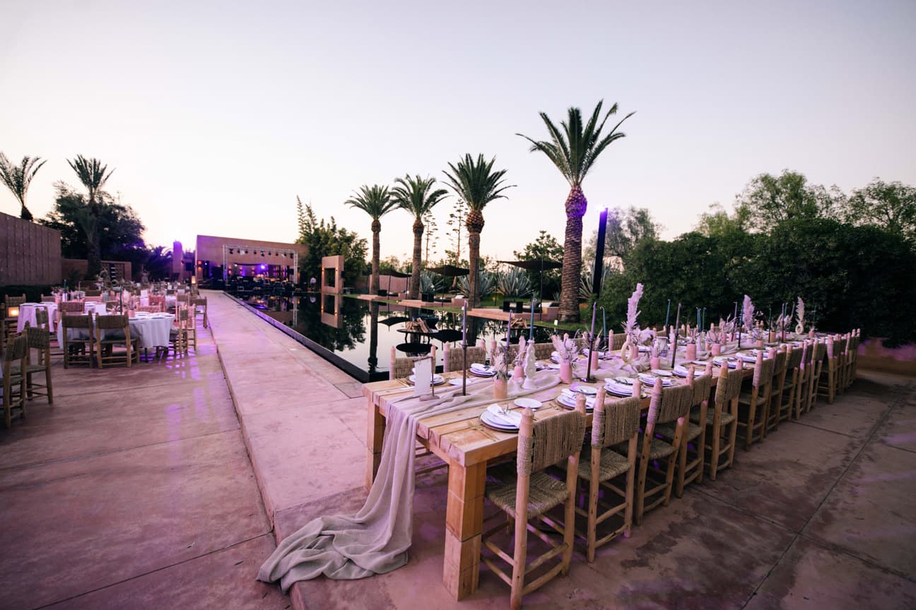 wedding preparation at a luxury hotel in marrakech