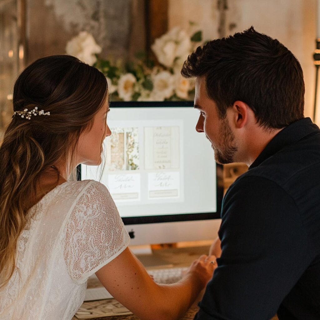 A newlywed couple, freshly married at one of Marrakech's picturesque wedding venues