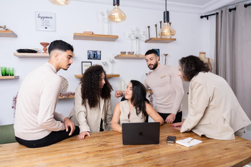 hellomoments team working on a moroccan