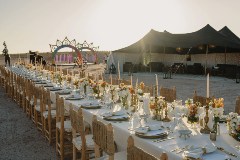 Diner en campement dans le desert Agafay